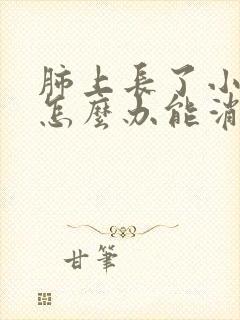 肺上长了小结节怎么办能消除吗