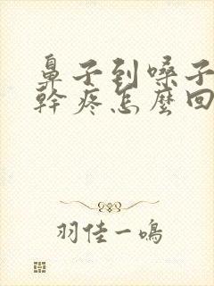 鼻子到嗓子之间干疼怎么回事封面