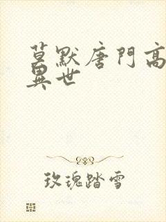 莫默唐门高手在异世封面