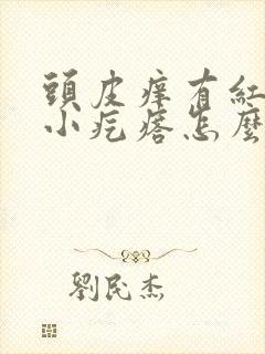 头皮痒有红色的小疙瘩怎么办封面