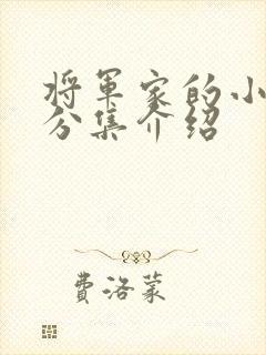 将军家的小娘子分集介绍