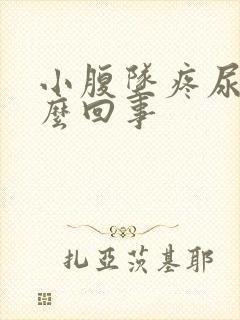 小腹坠疼尿频怎么回事