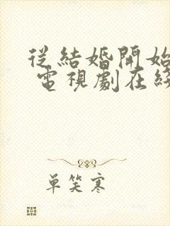 从结婚开始恋爱 电视剧在线