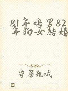 81年鸡男82年狗女结婚好吗封面