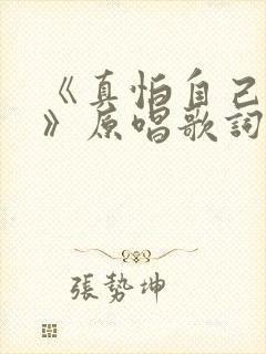 《真怕自己倒下》原唱歌词封面