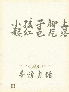 小孩子脚上手上起红色疙瘩很痒怎么回事