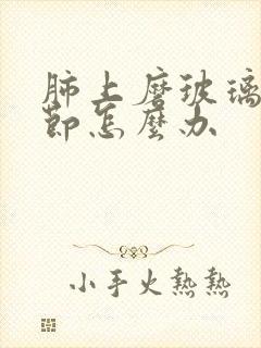 肺上磨玻璃状结节怎么办封面