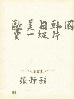 欧美日韩国产免费一级片封面