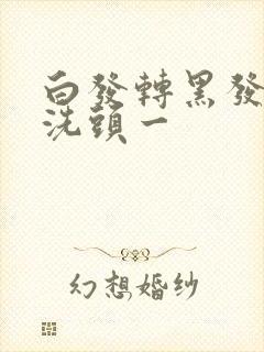 白发转黑发用醋洗头一封面