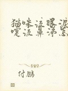 猫咪流眼泪打喷嚏流鼻涕怎么办