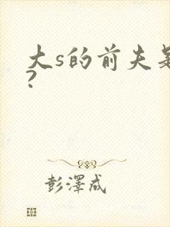 大s的前夫是谁?