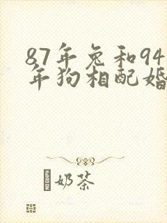 87年兔和94年狗相配婚姻如何