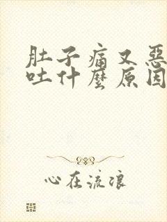 肚子痛又恶心想吐什么原因?