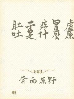 肚子疼冒虚汗想吐是什么原因