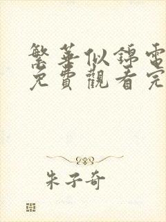 繁华似锦电视剧免费观看完整版全集