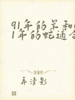 91年的羊和01年的蛇适合婚配吗