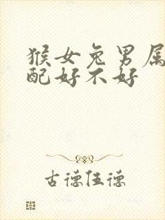 猴女兔男属相婚配好不好封面