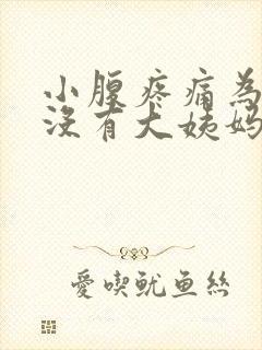 小腹疼痛为什么没有大姨妈