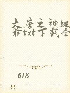 大唐之神级太子爷txt下载全本