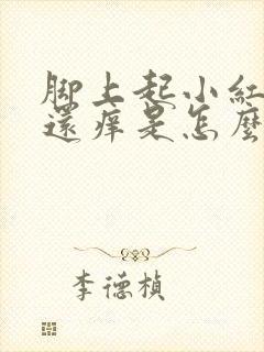 脚上起小红疙瘩还痒是怎么回事