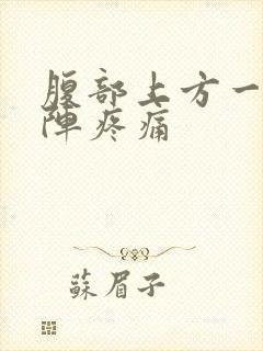 腹部上方一阵一阵疼痛