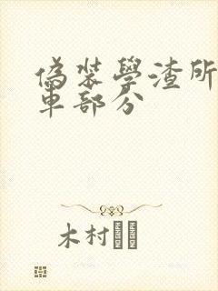 伪装学渣所有开车部分