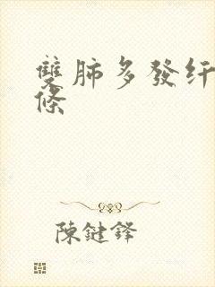 双肺多发纤维索条封面