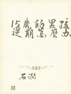 15岁的男孩叛逆期怎么办