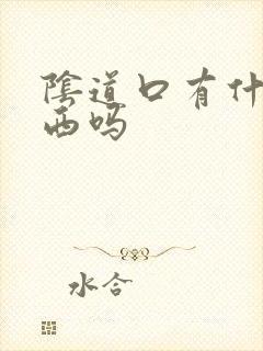 阴道口有什么东西吗封面