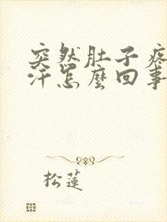 突然肚子疼出虚汗怎么回事