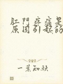 肛门疼痛是什么原因引起的原因