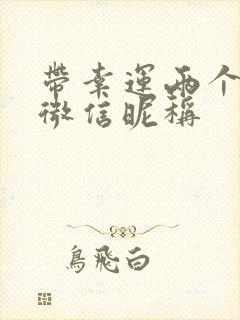 带幸运两个字的微信昵称