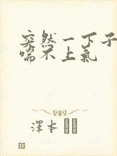 突然一下子胸闷喘不上气