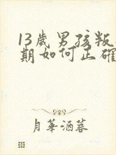 13岁男孩叛逆期如何正确引导