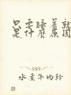 只要睡着就做梦是什么原因