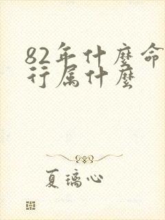 82年什么命五行属什么