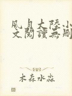 风月大陆小说全文阅读无删减