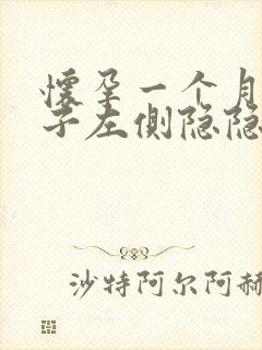 怀孕一个月小肚子左侧隐隐作痛