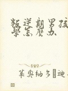 叛逆期男孩子厌学怎么办