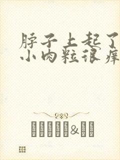 脖子上起了几个小肉粒很痒