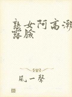 熟女阿高潮合集露脸