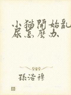 小猫开始乱拉乱尿怎么办