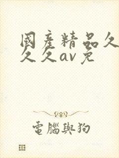 国产精品久久久久久av免