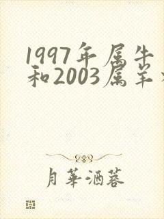 1997年属牛和2003属羊相配吗