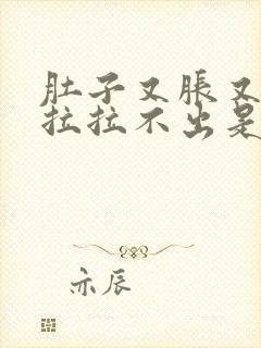 肚子又胀又疼想拉拉不出是怎么回事