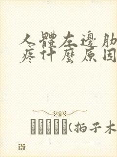 人体左边肋骨下疼什么原因