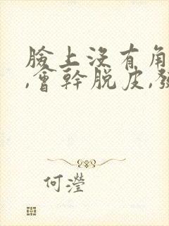 脸上没有角质层,会干脱皮,发红