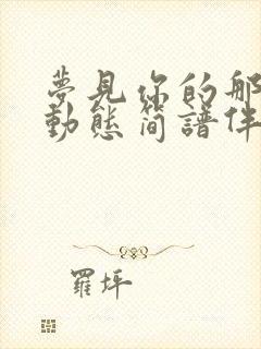 梦见你的那一夜动态简谱伴奏