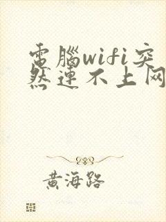 电脑wifi突然连不上网了怎么回事