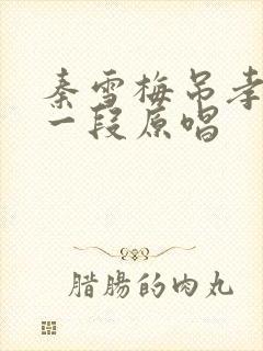 秦雪梅吊孝哭灵一段原唱